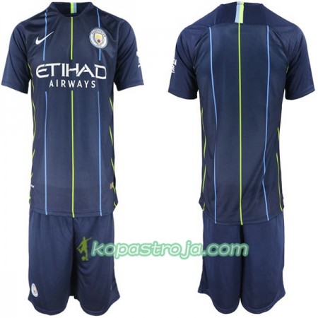 Billiga Fotbollströjor Manchester City Barn Borta tröja 2018/19 Kortärmad